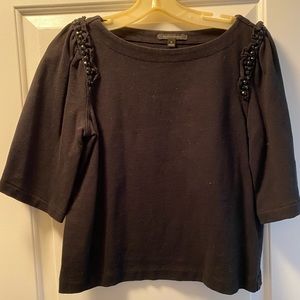 Black cotton dressy top